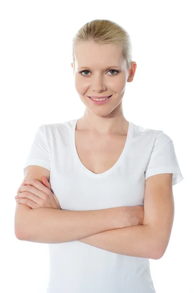 Close-up portrait of skinny teenager — Stock Photo, Image