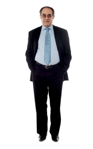 Full-length view of a company manager — Stock Photo, Image