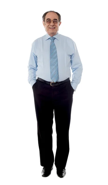 Full shot of a matured businessman — Stock Photo, Image