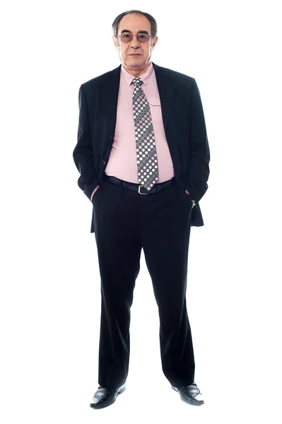 Senior executive, full length view — Stock Photo, Image