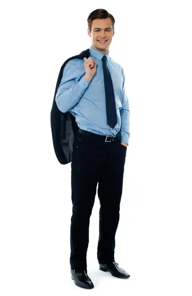Full length view of a corporate young ceo — Stock Photo, Image