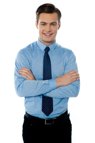 Portret van een jonge mannelijke zakenman — Stockfoto