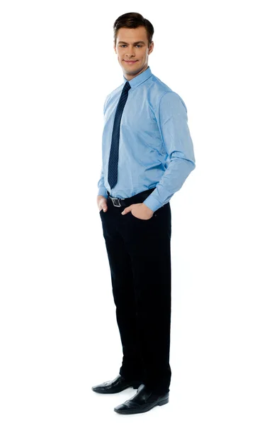 Full length view of a business executive — Stock fotografie