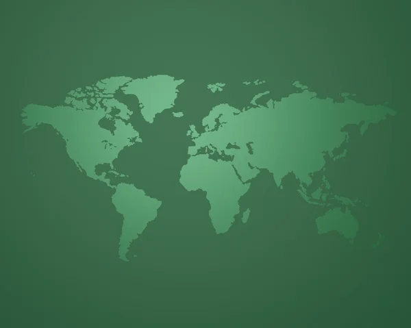 Зеленая карта Земли — стоковое фото