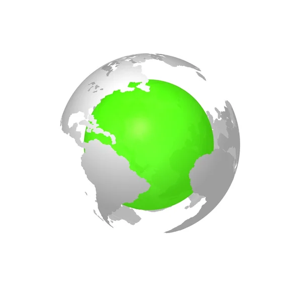 Vita och gröna jorden koncept — Stockfoto