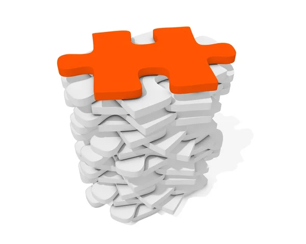 Stack of puzzle — Stock Photo, Image