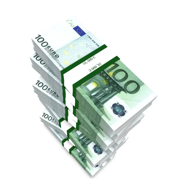 Euro big stack — Stock Photo, Image