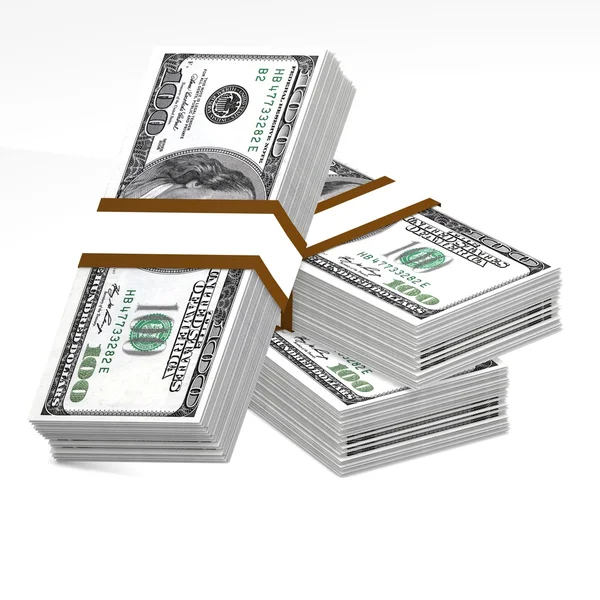 Stack of dollars — Stock Photo, Image
