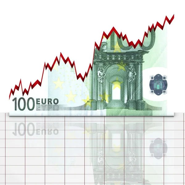 Euro handel groeien — Stockfoto