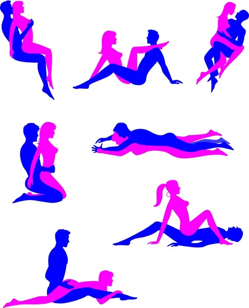 Positions sexuelles 2 — Image vectorielle
