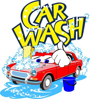 Car wash clipart