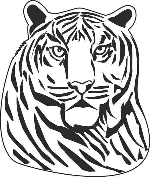 Le tigre — Image vectorielle