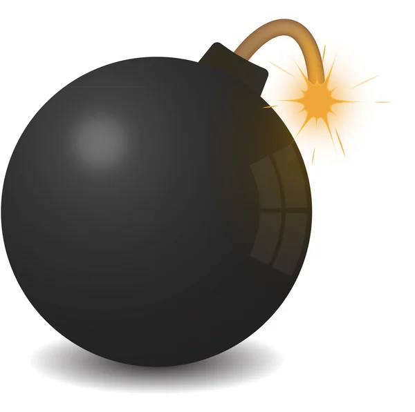 Круглая бомба — стоковый вектор