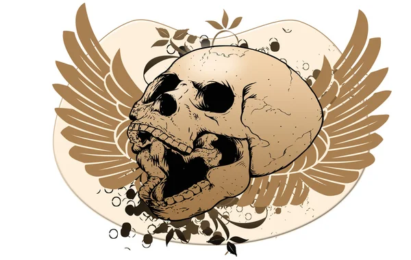 Skull with swing — Stock Photo, Image