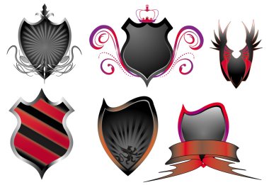 Set of shield clipart