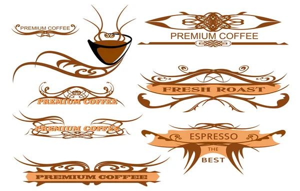 Elementos de design, xícara de café , — Vetor de Stock