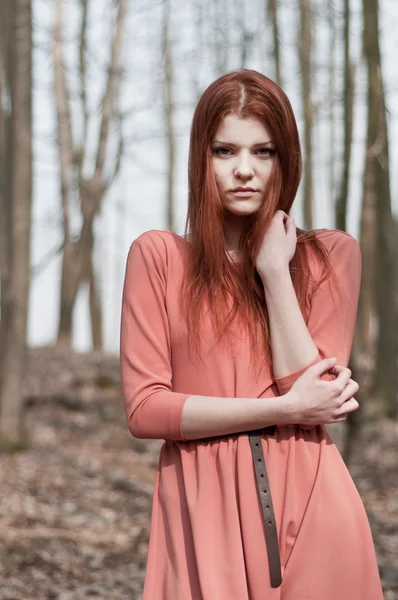 Tutkulu Kızıl saçlı kız — Stok fotoğraf