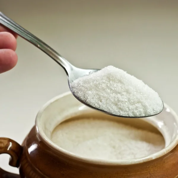 stock image Spoon with a white drug