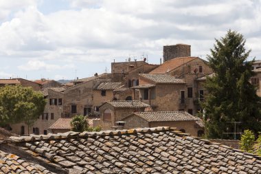 çatıları köyünde bir antik Toskana, İtalya
