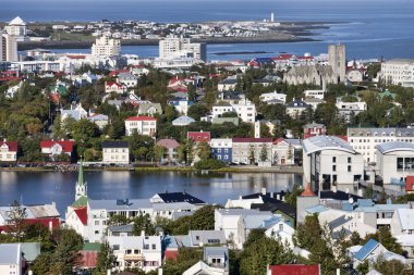 Reykjavik, İzlanda manzarası