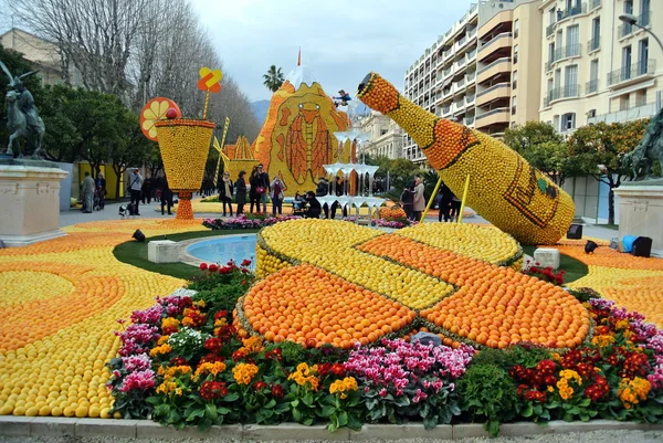 황금 과일-샴페인의 축제 로열티 프리 스톡 사진