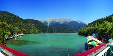 Abkhazia, lake Ritsa clipart
