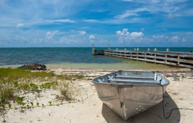 Cayman Islands Boat and Dock clipart