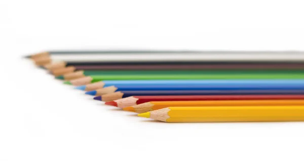 stock image Wooden colour pencils