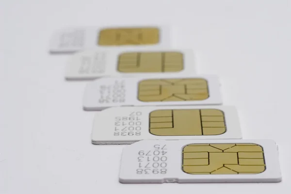 stock image Five SIM-cards