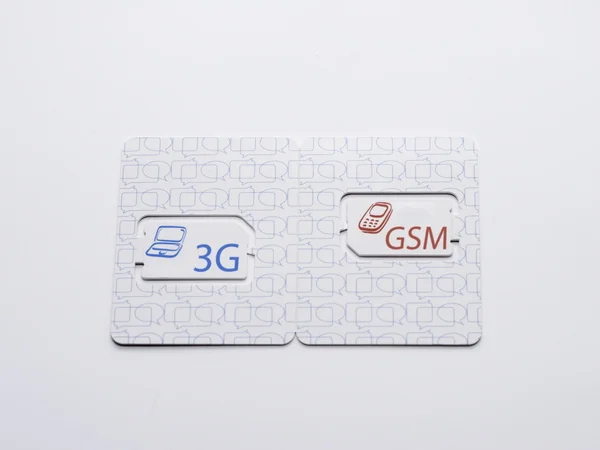 Cartes SIM doubles 3G et GSM — Photo