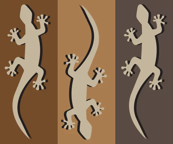 Geckolar — Stok Vektör
