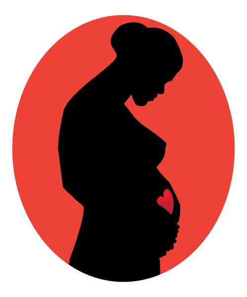 怀孕 — 图库矢量图片