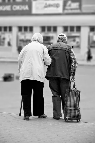 Anziani coppia sposata — Foto Stock
