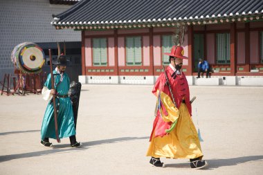 Korean royal guard clipart