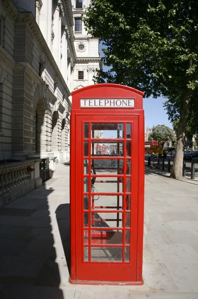 런던 빨간 전화 부스 — 스톡 사진