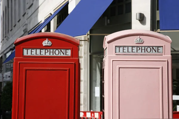 伦敦电话亭 — 图库照片