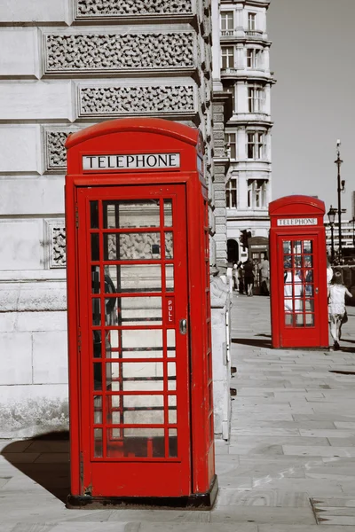 Londen rode telefooncel — Stockfoto