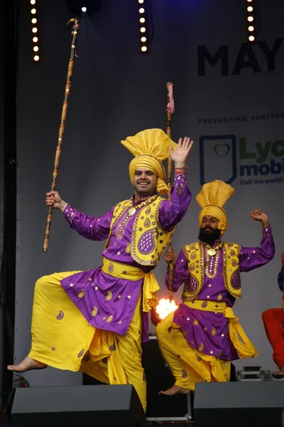 stock image Performers at 2012 Visakhi Festival