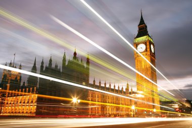 Palace of Westminster at Night clipart