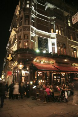 Outside view of a english pub clipart