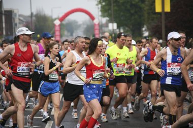 London Marathon, 2010 clipart