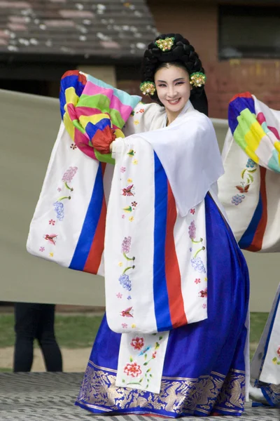 Απόδοσης Κορέας εθνική χορού — Φωτογραφία Αρχείου