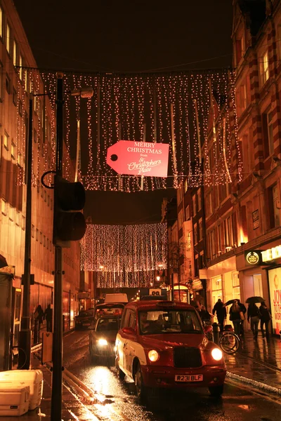 Decoración de Navidad en Londres — Foto de Stock