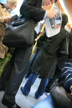 Görünümü Paris Metro içinde