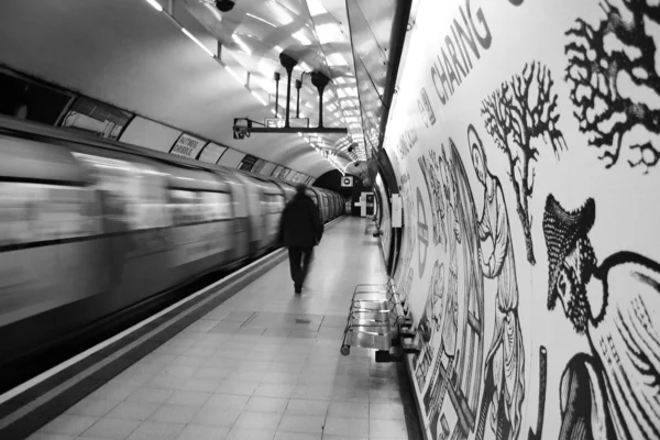 Wewnątrz widok Metro w Londynie — Zdjęcie stockowe