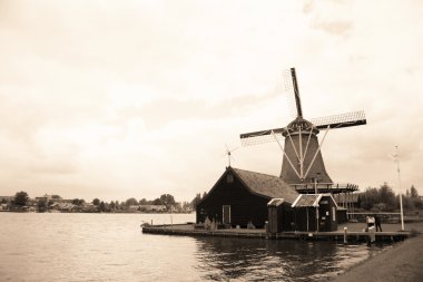 Windmills of Zaanse Schans clipart