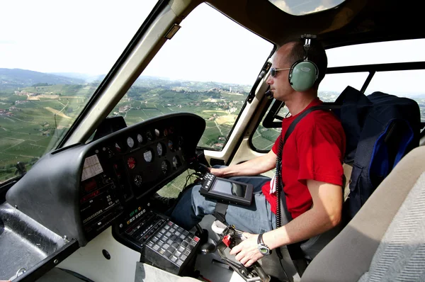 Piloto de helicóptero — Fotografia de Stock