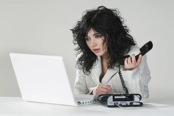 Unhappy business woman — Stock Photo, Image