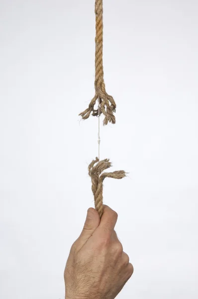 Frayed rope — Stock Photo, Image