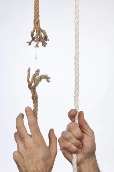 擦り切れているロープ — ストック写真